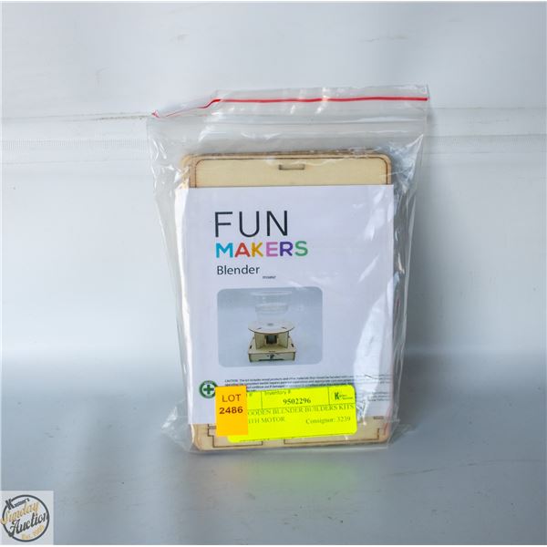 WOODEN BLENDER BUILDERS KITS WITH MOTOR