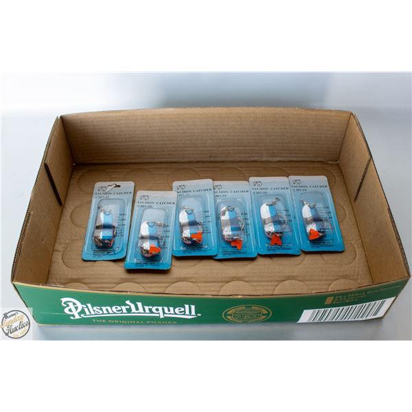6 X 307/55 SILVER/BLUE SCALE SALMON/PIKE FISHING-