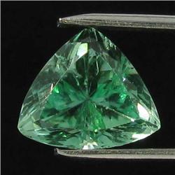 19.80ct Natural Deep Patroke Green Kunzite Trillion VVS Appraisal Estimate $2035 (GEM-19015)