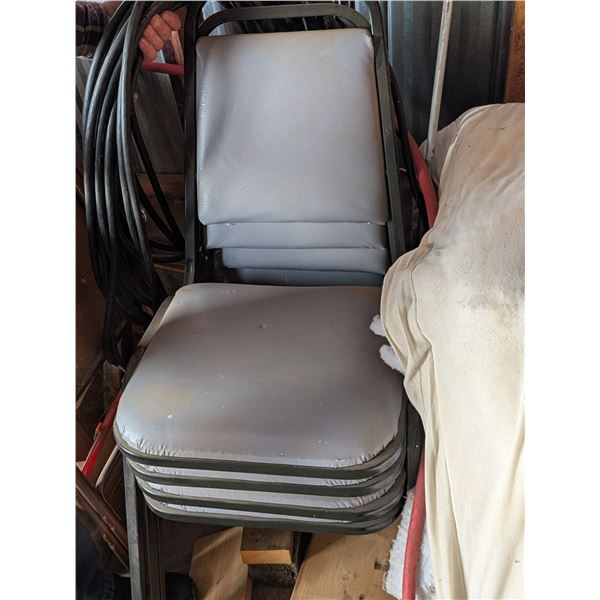 Four Stainless Steel Kitchen Chairs