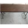 Image 1 : Brown Metal Folding Table