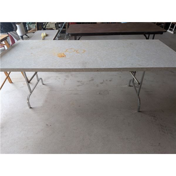 White Folding Table