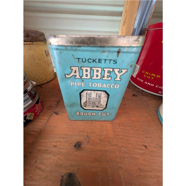 Tucketts Abby Pipe Tobacco Tin Blue