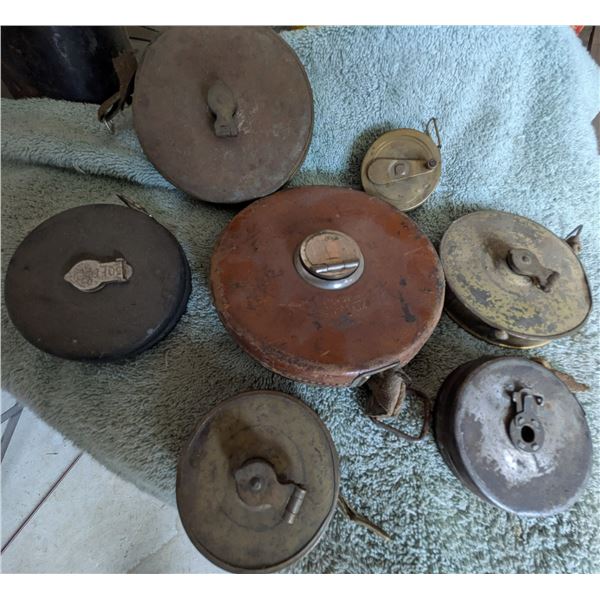 Seven Round Tape Measures