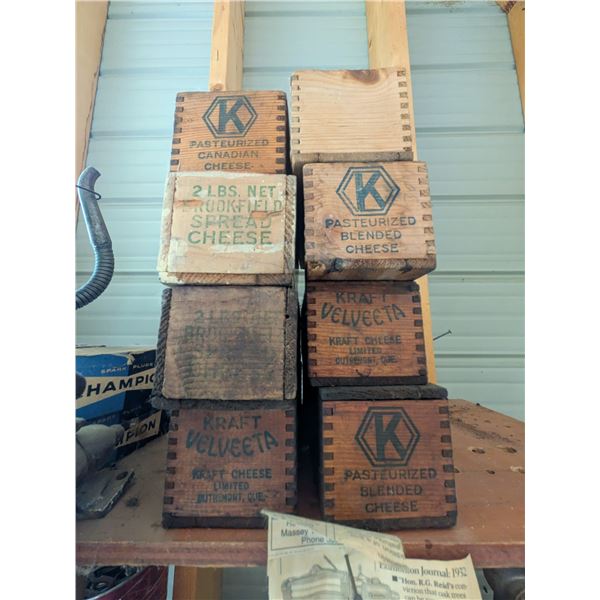 Eight Wooden Crates