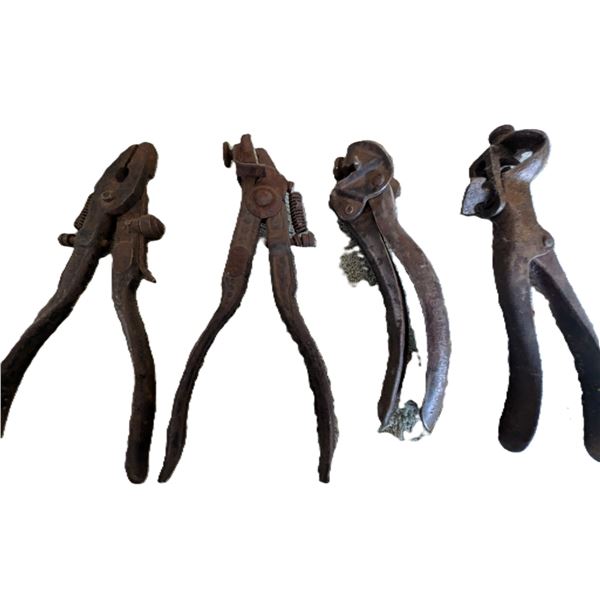 Four Sets of Pliers