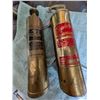 Image 1 : Two Brass Fire Extinguishers Randolph