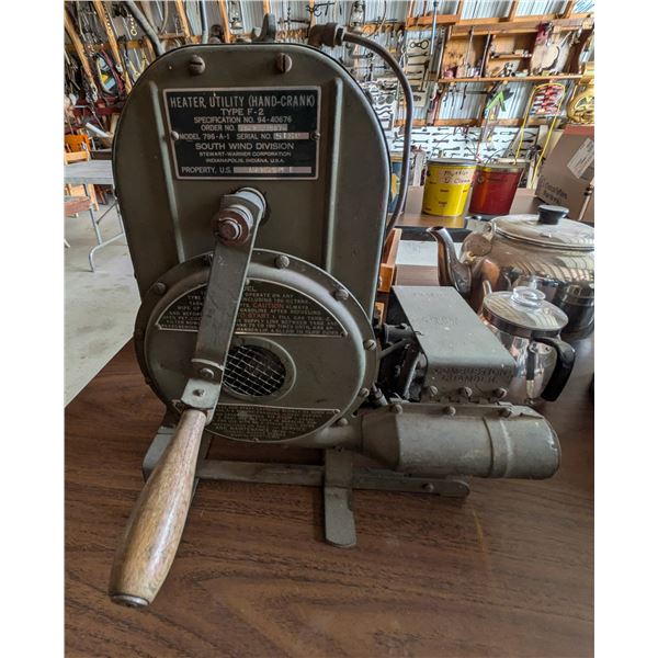 Heater Utility Hand Crank Type F2