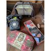 Image 1 : Desk Phone Clock Elvis Tin and a Pencil Box