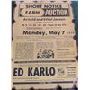 Image 2 : Ed Karlo Auction Poster and Country Signer Framed