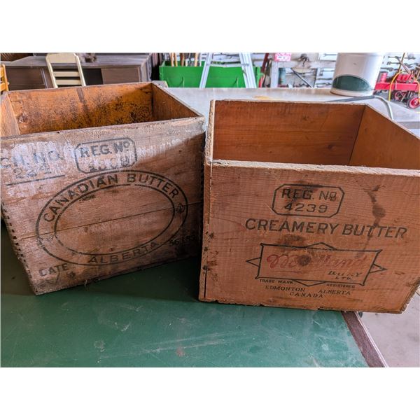Two Cream / Butter Boxes