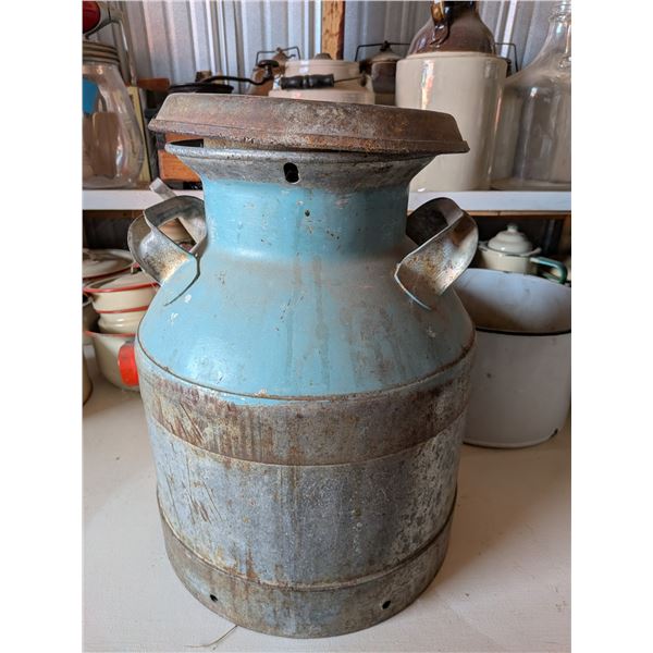 Cream Can Blue Metal