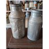 Image 1 : Two Metal Cream Cans