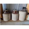 Image 1 : Two Pickle Jars One Whiskey Jug