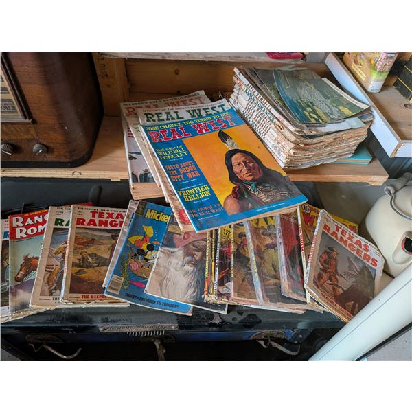 Vintage Texas Ranger Real West Magazines Lot