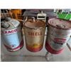 Image 1 : Three 5 Gallon Pail Texaco Shell