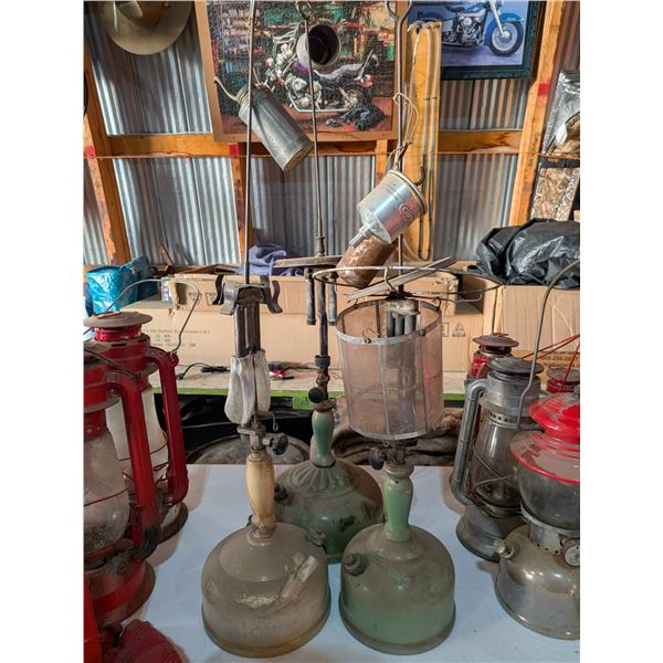 Three Lamps with Funnels