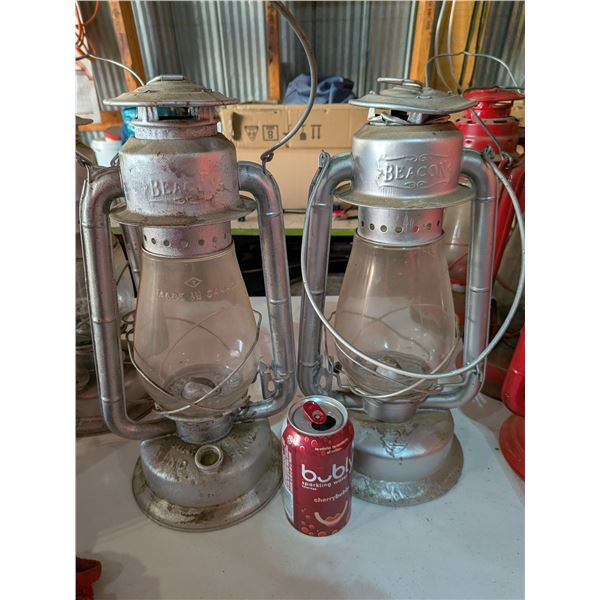 Two Silver Beacon Lanterns