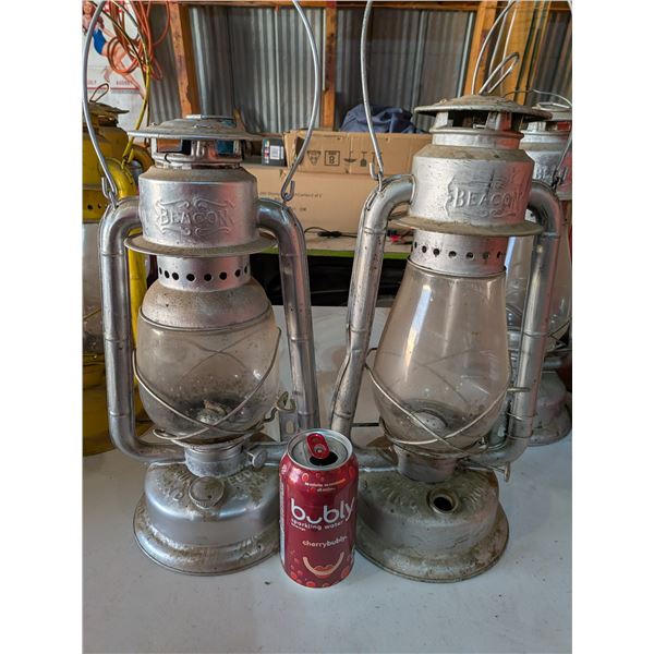 Two Silver Beacon Lanterns