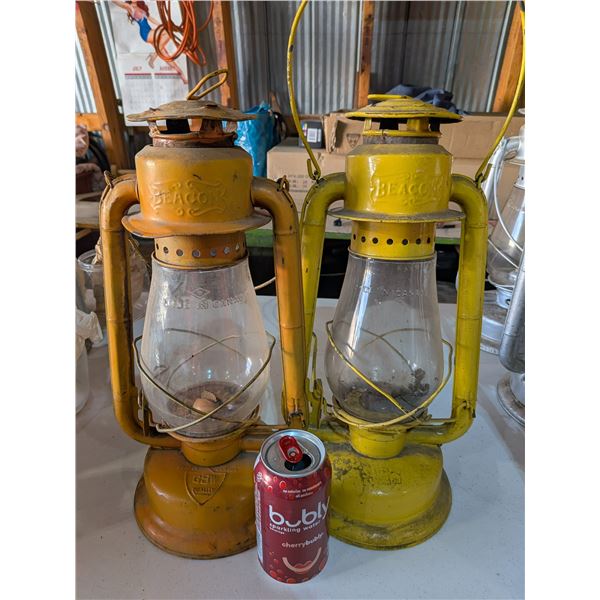 Two Yellow Beacon Lanterns