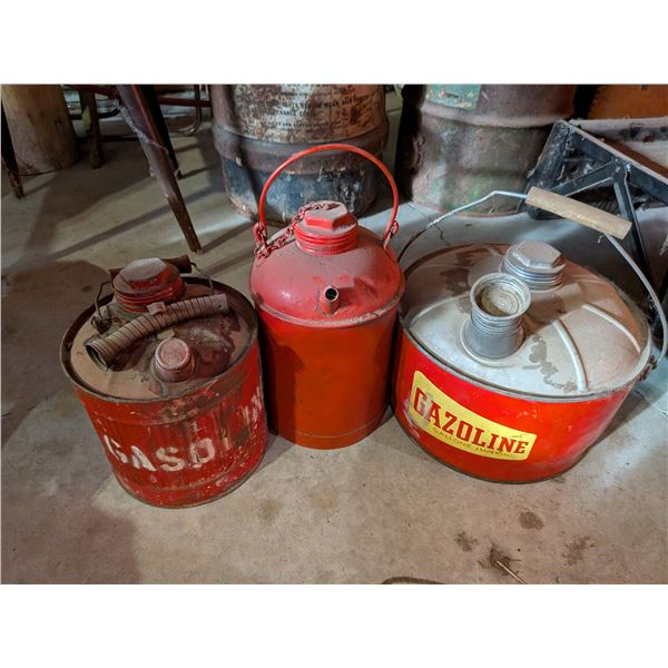 Three Gas Containers