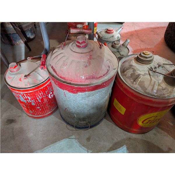 Three Gas Cans