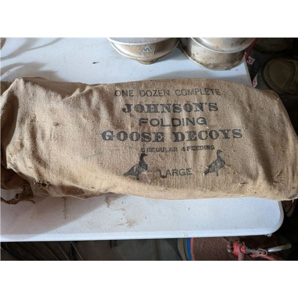 Dozen Johnson's Folding Goose Decoys