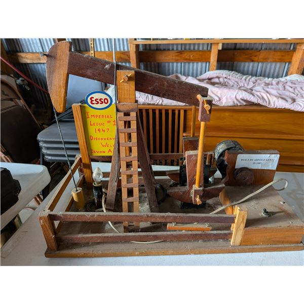 Imperial Esso #1 Wooden Pump Jack Model