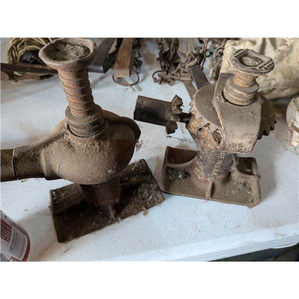 Two Antique Screw Jacks