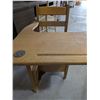 Image 4 : School Desk Wood with Ink Well