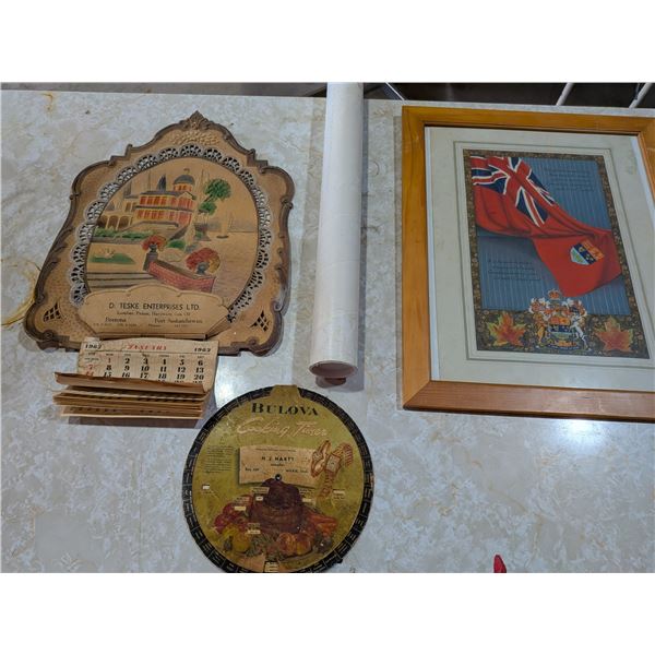 Calendars and Flag Picture