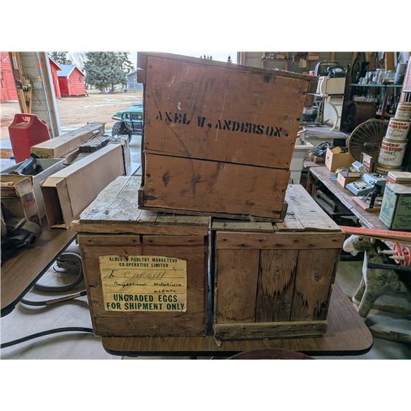 Three Egg Crates