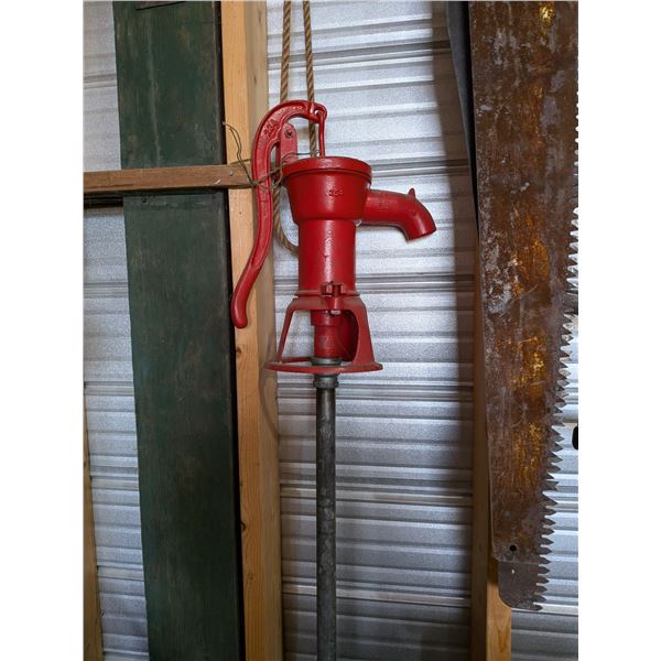 Red Water Pump with Extension