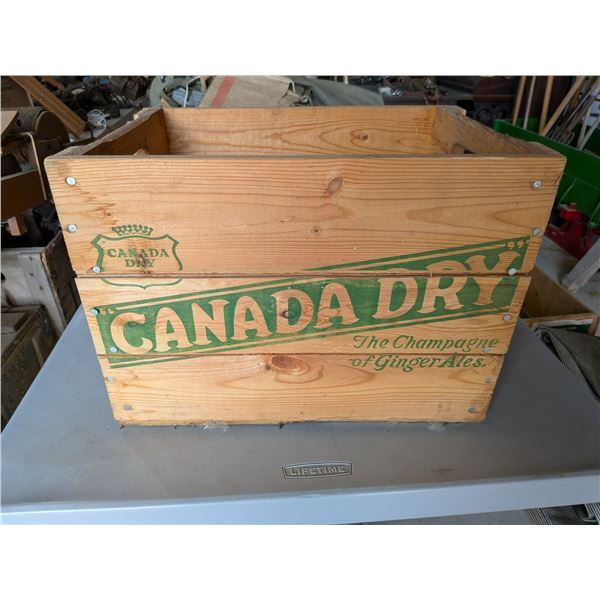 Canada Dry Wood Crate