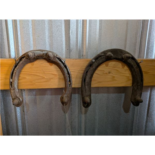Two Studded Horse Shoes