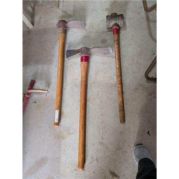 Post Maul and Two Axes