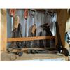 Image 2 : Eight Adjustable Pipe Wrenches Four Flat Wrenches Wood Level Two Bracing Bits Bolt Cutter Two Handed