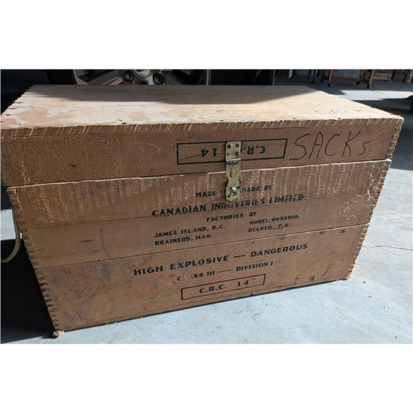 Canadian Industries Explosive Crate CRC #14
