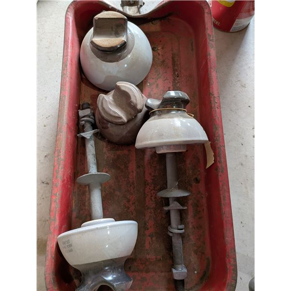 Four Insulators and Sears Red Wagon