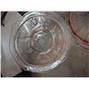 Image 4 : Pink 12" Depression Glass Serving Bowl and Plate