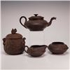 Image 1 : 4pc Tea Service in Black Basalt Style Stoneware