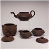 Image 2 : 4pc Tea Service in Black Basalt Style Stoneware