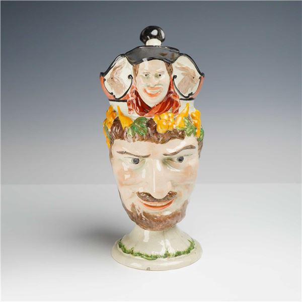 Staffordshire Character Jug Depicting Bacchus