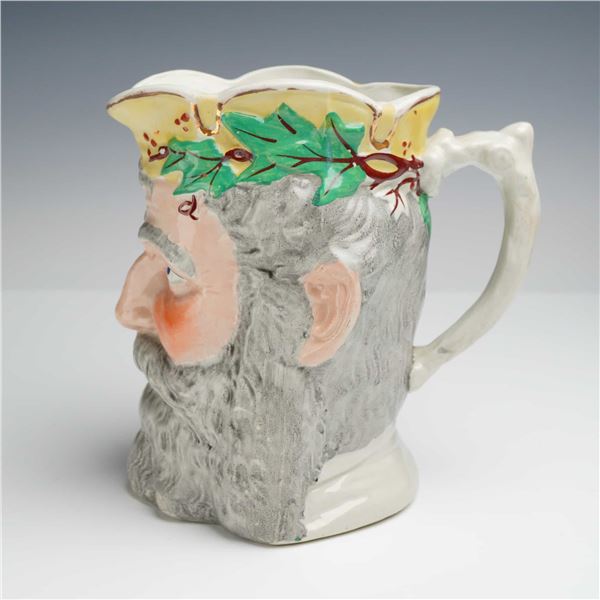 19th Century Staffordshire Pottery Satyr Character Jug