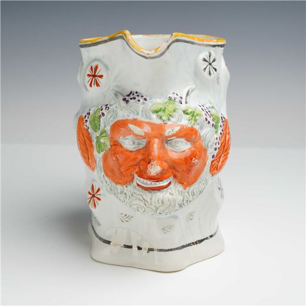 Staffordshire Pearlware Satyr Mask Jug