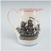 Image 1 : Wedgwood Nautical Creamware Pitcher with Mariners Compass