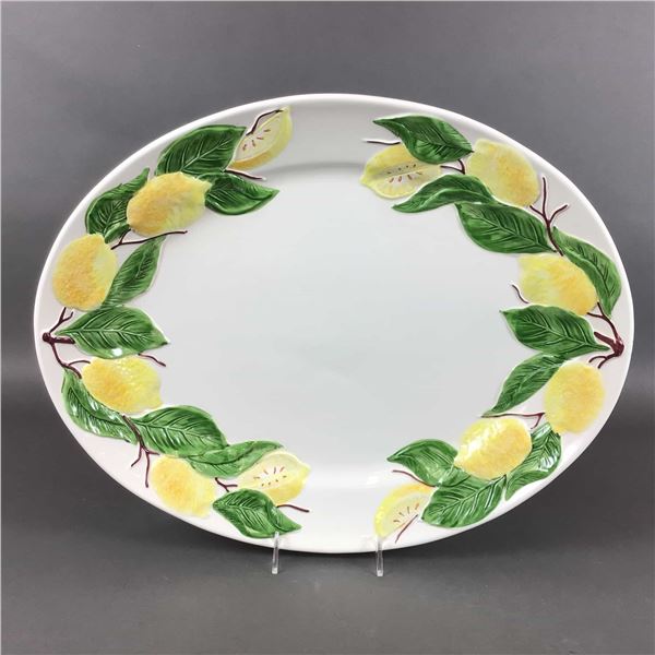 Williams-Sonoma Sorrento Lemon Italian Earthenware Oval Serving Platter