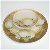 Image 1 : RS Germany Porcelain Two-Tiered Pedestal Server in Hydrangea Pattern