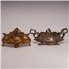 Image 1 : Two French Style Cast Metal Jardiniere Centerpieces