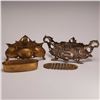 Image 2 : Two French Style Cast Metal Jardiniere Centerpieces